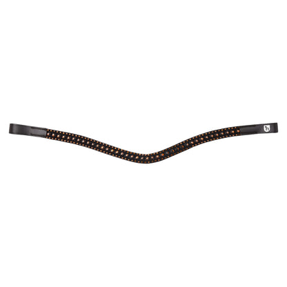 Horze St. Moritz Curved Crystal Browband