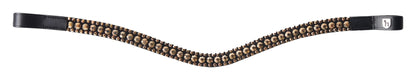 Horze St. Moritz Curved Crystal Browband