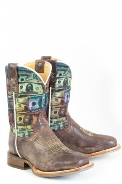 Tin Haul Little Kids Make It Rain Square Toe Boots