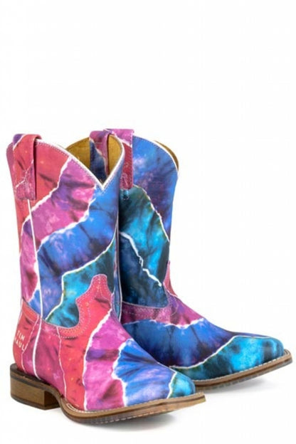 Tin Haul Little Kids Kaleidoscope Square Toe Boots