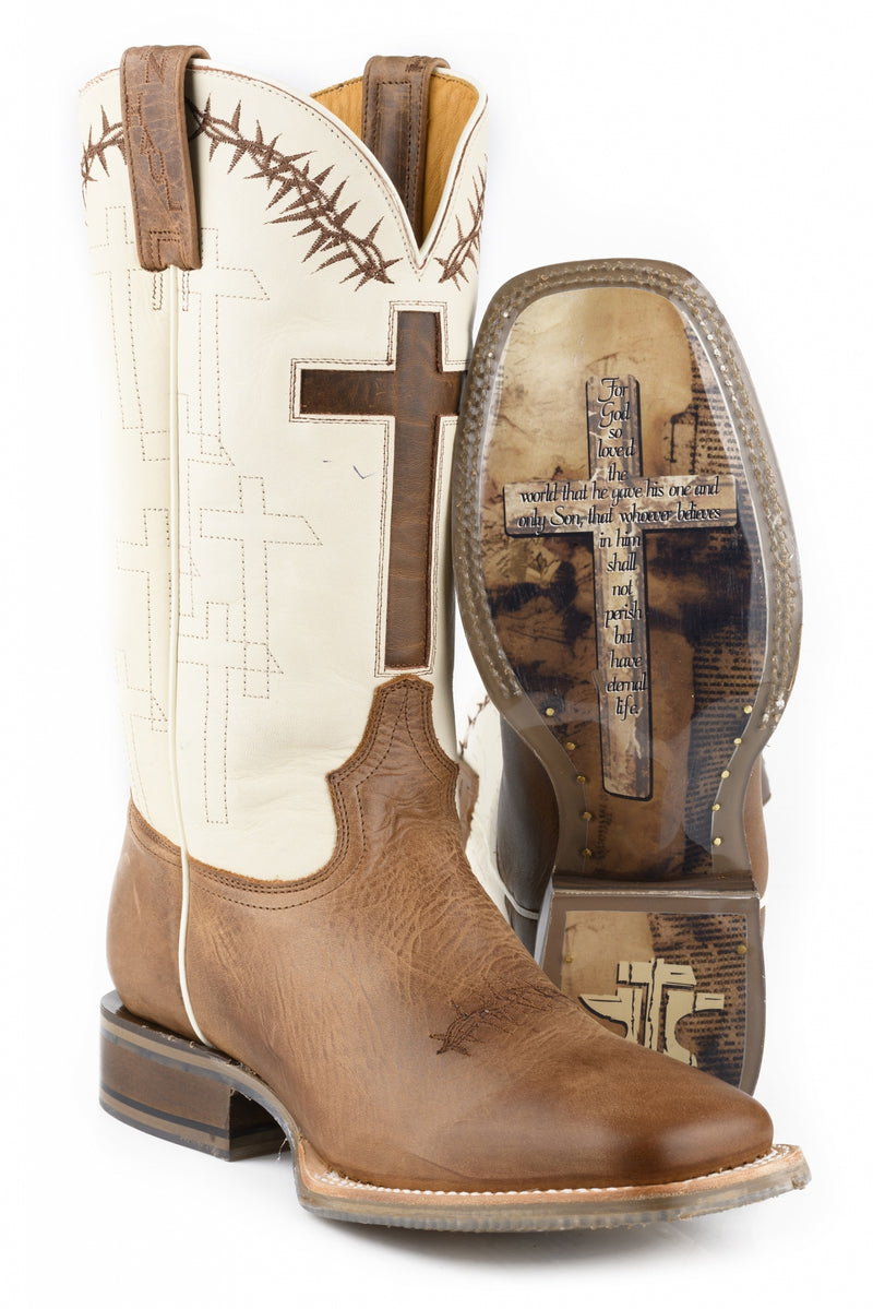 Tin Haul Mens Show Of Faith Square Toe Boots