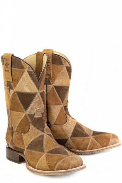 Tin Haul Mens Wild Bull Square Toe Boots