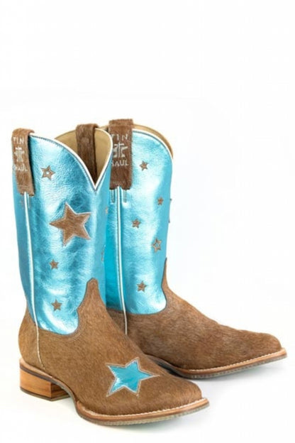 Tin Haul Ladies Cosmic Cowgirl Square Toe Boots