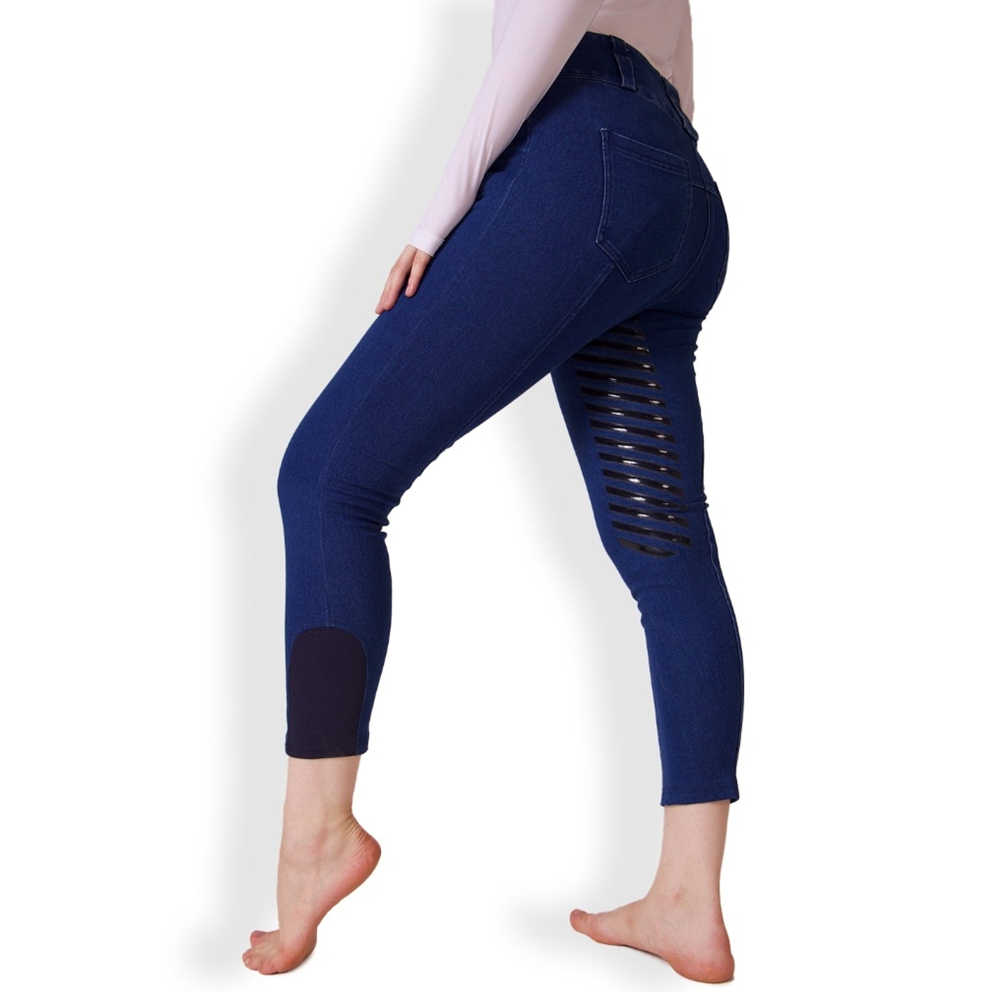 Equine Couture Ladies Denim and Diamonds Stretch Riding Breeches
