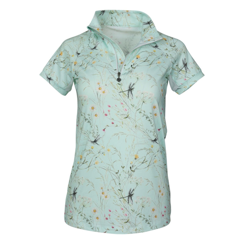Dapplebay Ladies Dragonfly Meadow 1/4 Zip Short Sleeve Riding Top