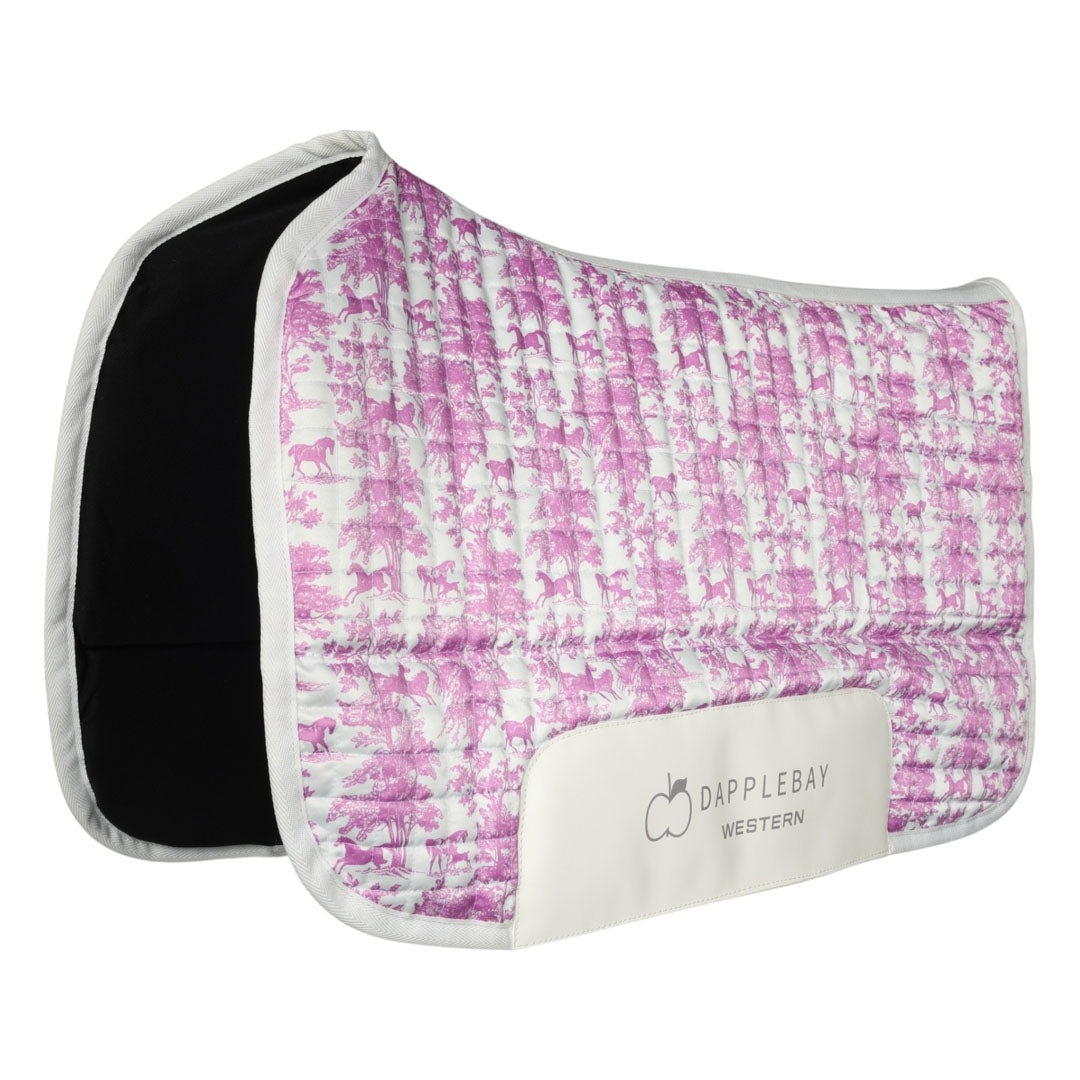 Dapplebay Equestrian Toile Western Saddle Pad - Thumbnail 3