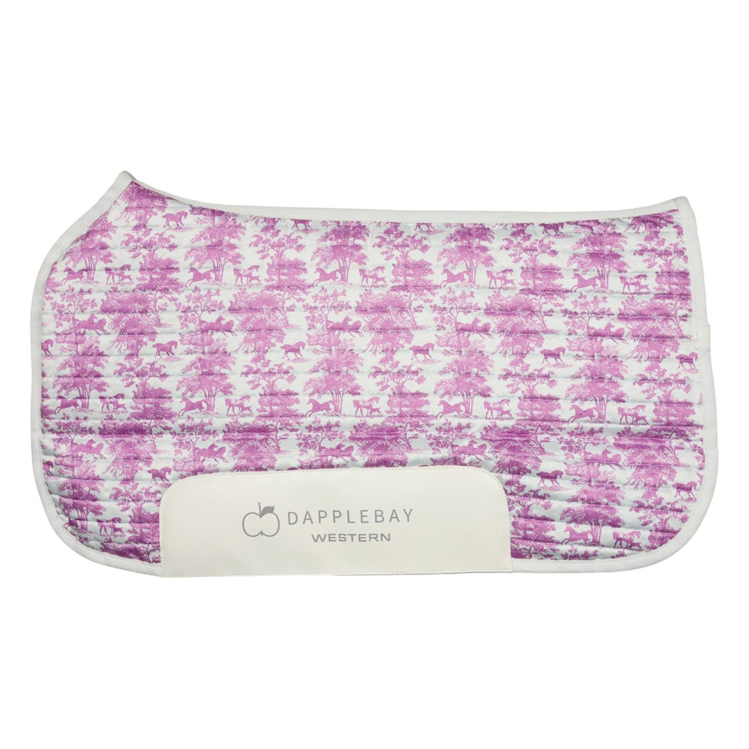 Dapplebay Equestrian Toile Western Saddle Pad - Thumbnail 2