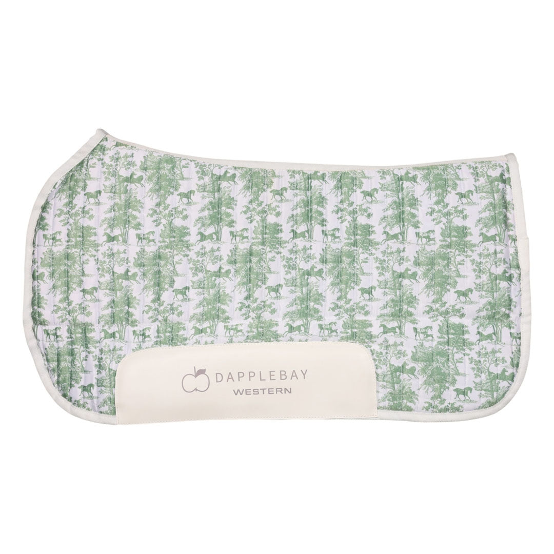 Dapplebay Equestrian Toile Western Saddle Pad - Thumbnail 5