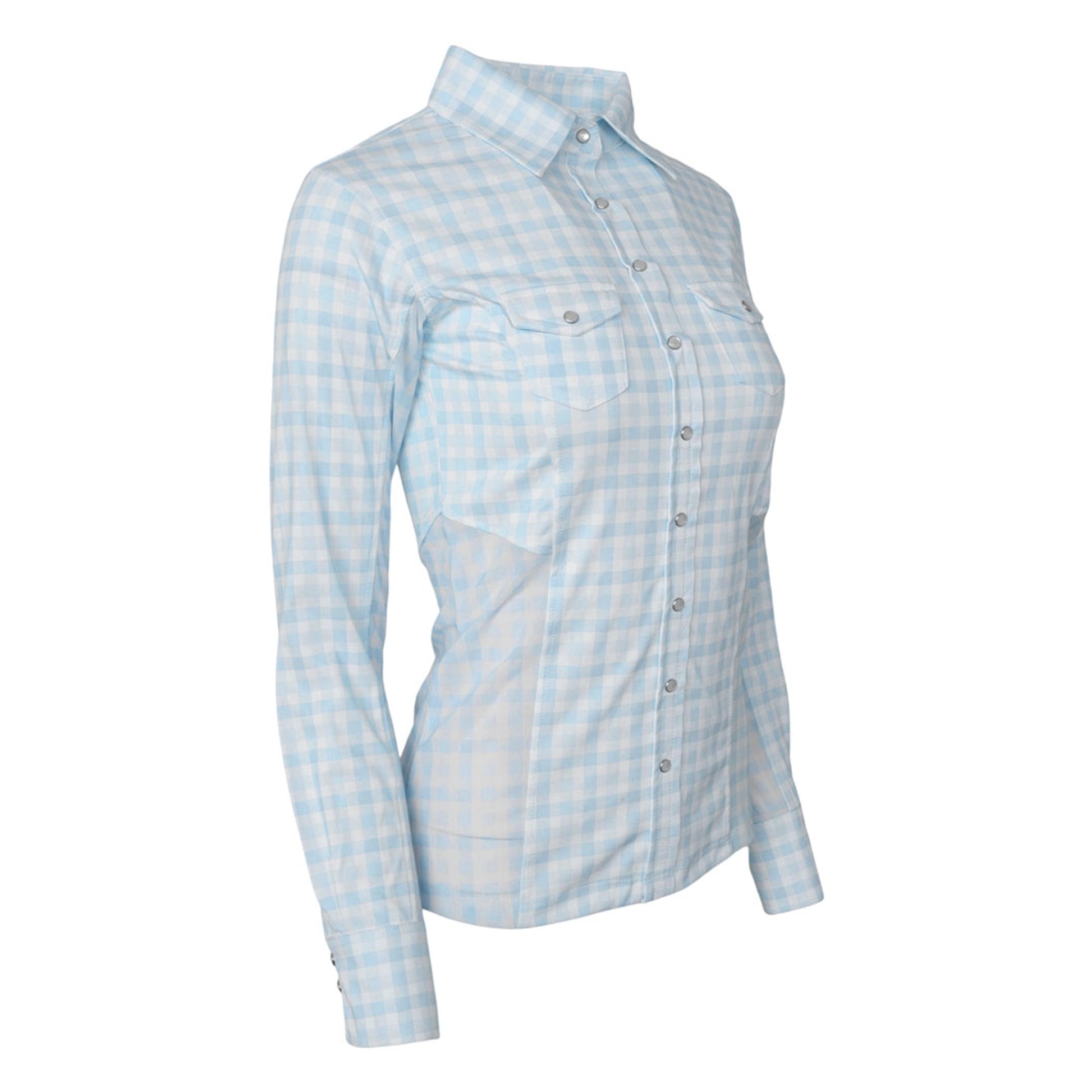 Dapplebay Ladies Gingham Button Down Western Shirt
