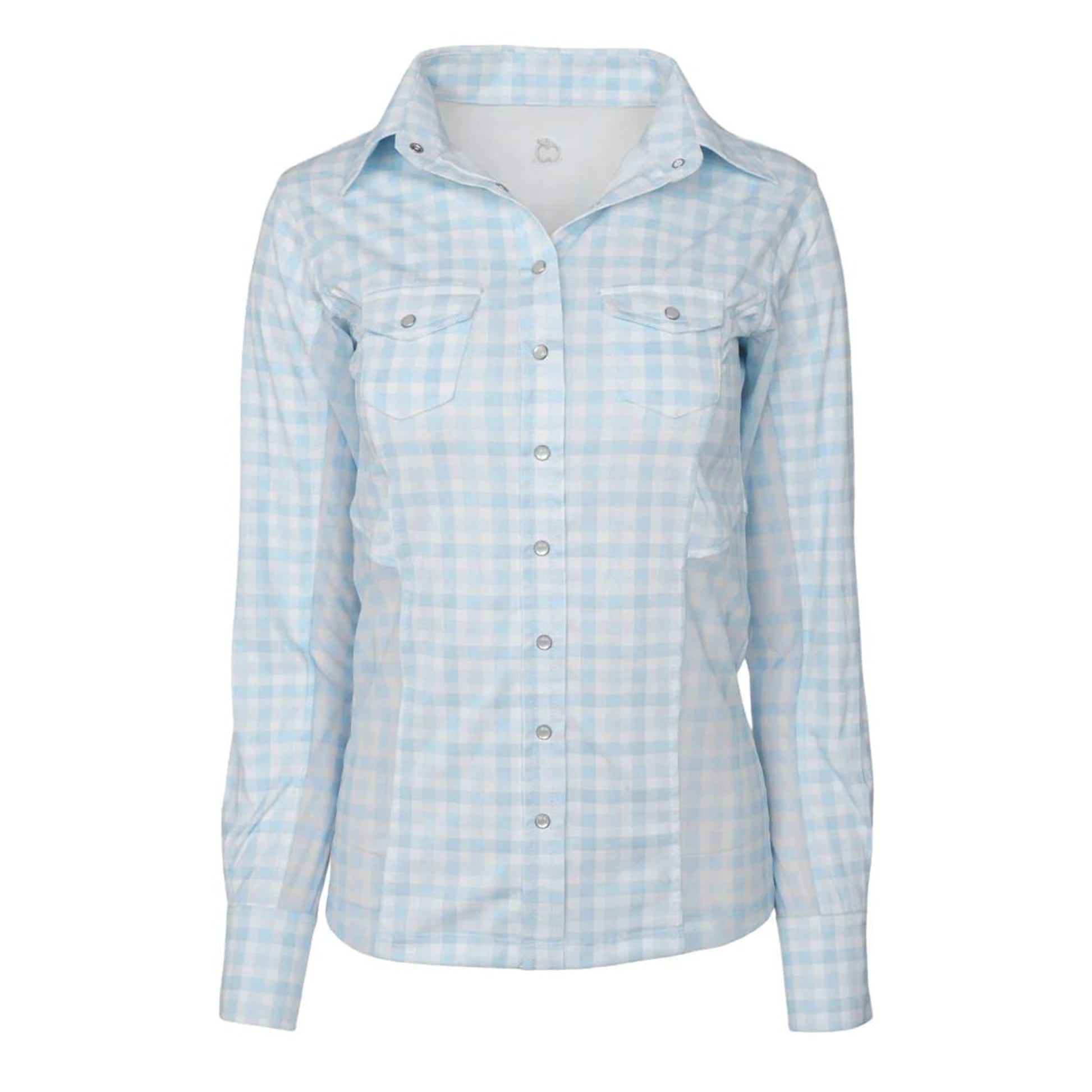 Dapplebay Ladies Gingham Button Down Western Shirt