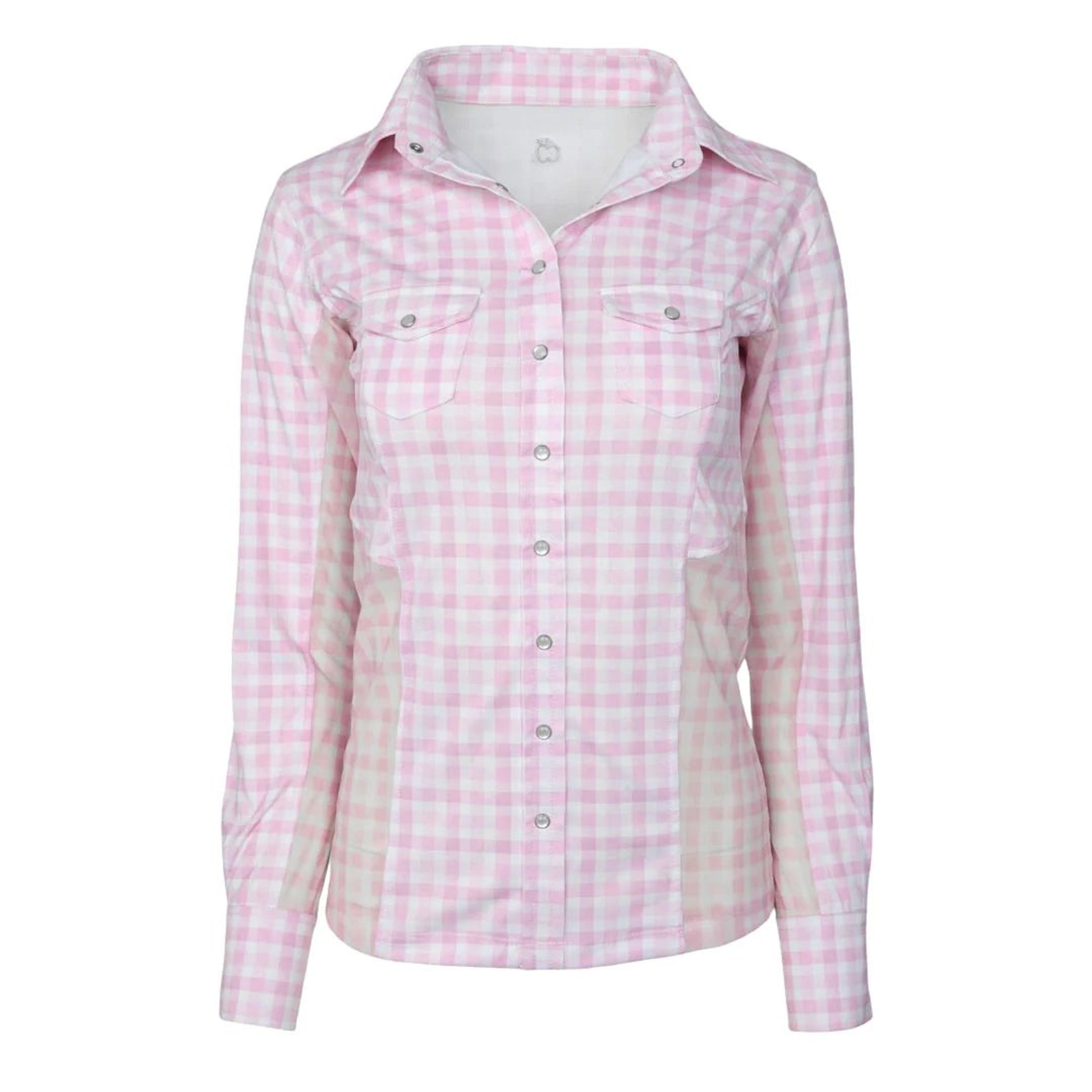 Dapplebay Ladies Gingham Button Down Western Shirt