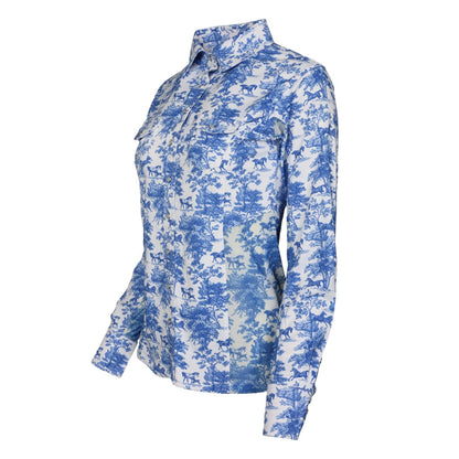 Dapplebay Ladies Equestrian Toile Button Western Shirt