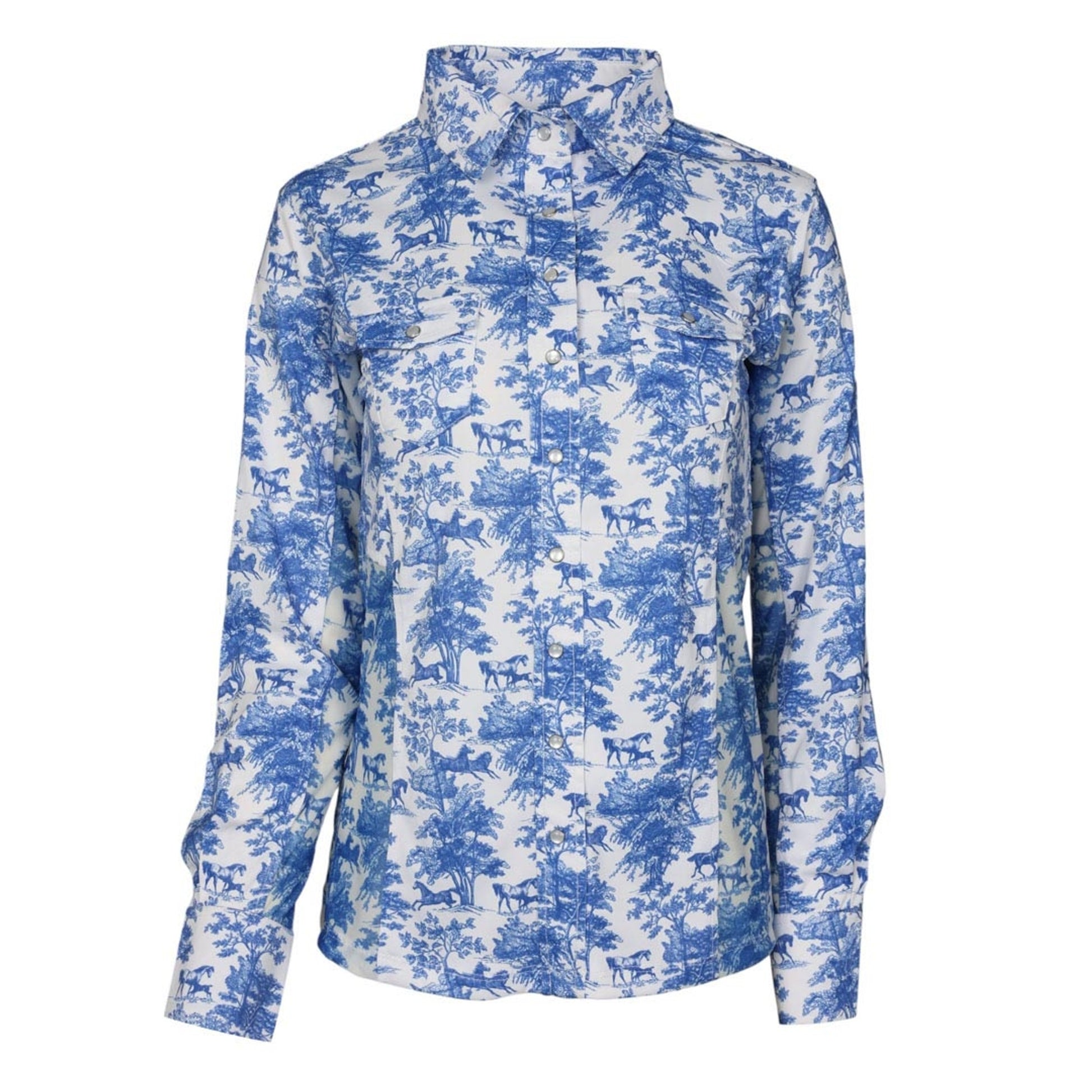 Dapplebay Ladies Equestrian Toile Button Western Shirt