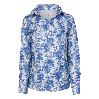 Dapplebay Ladies Equestrian Toile Button Western Shirt