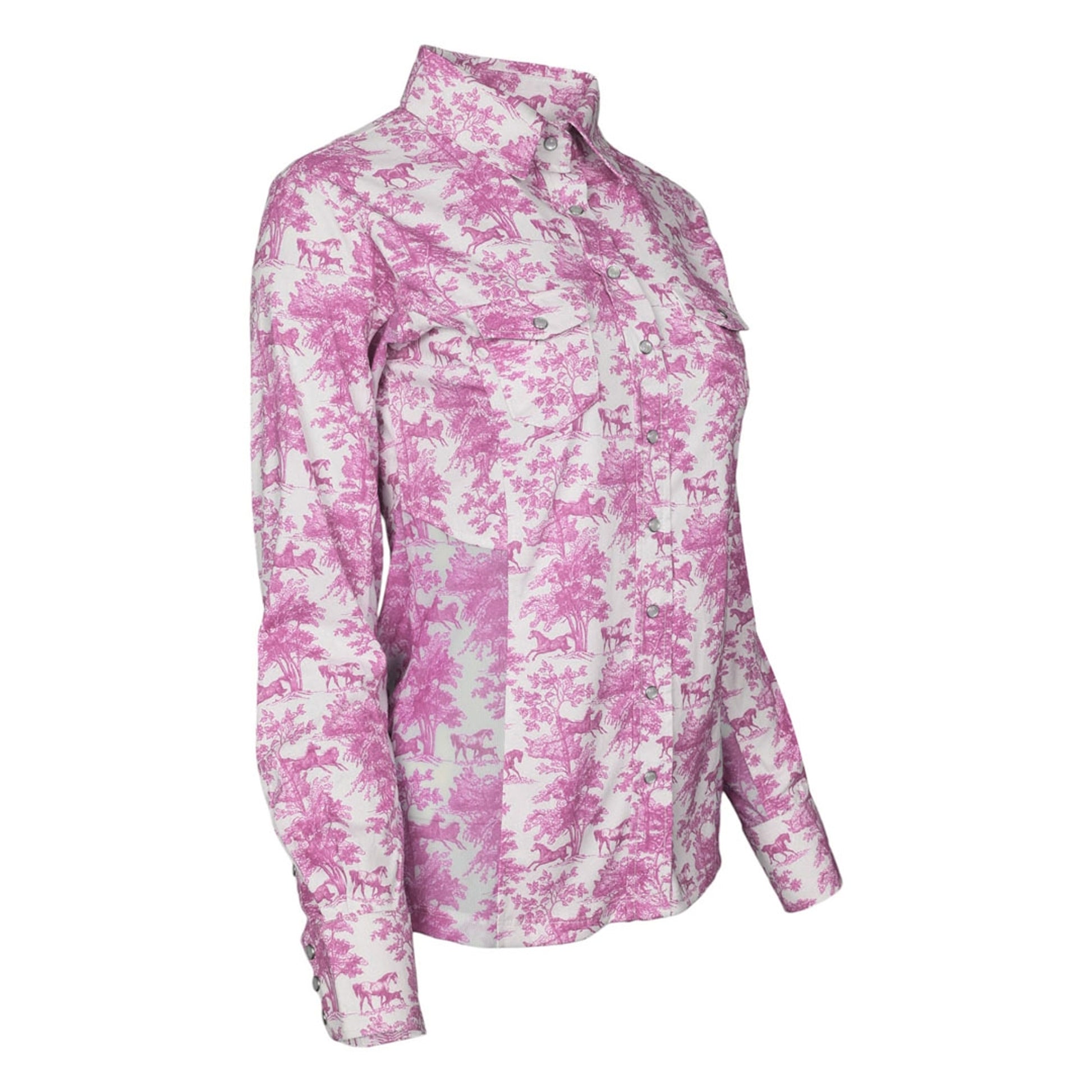 Dapplebay Ladies Equestrian Toile Button Western Shirt