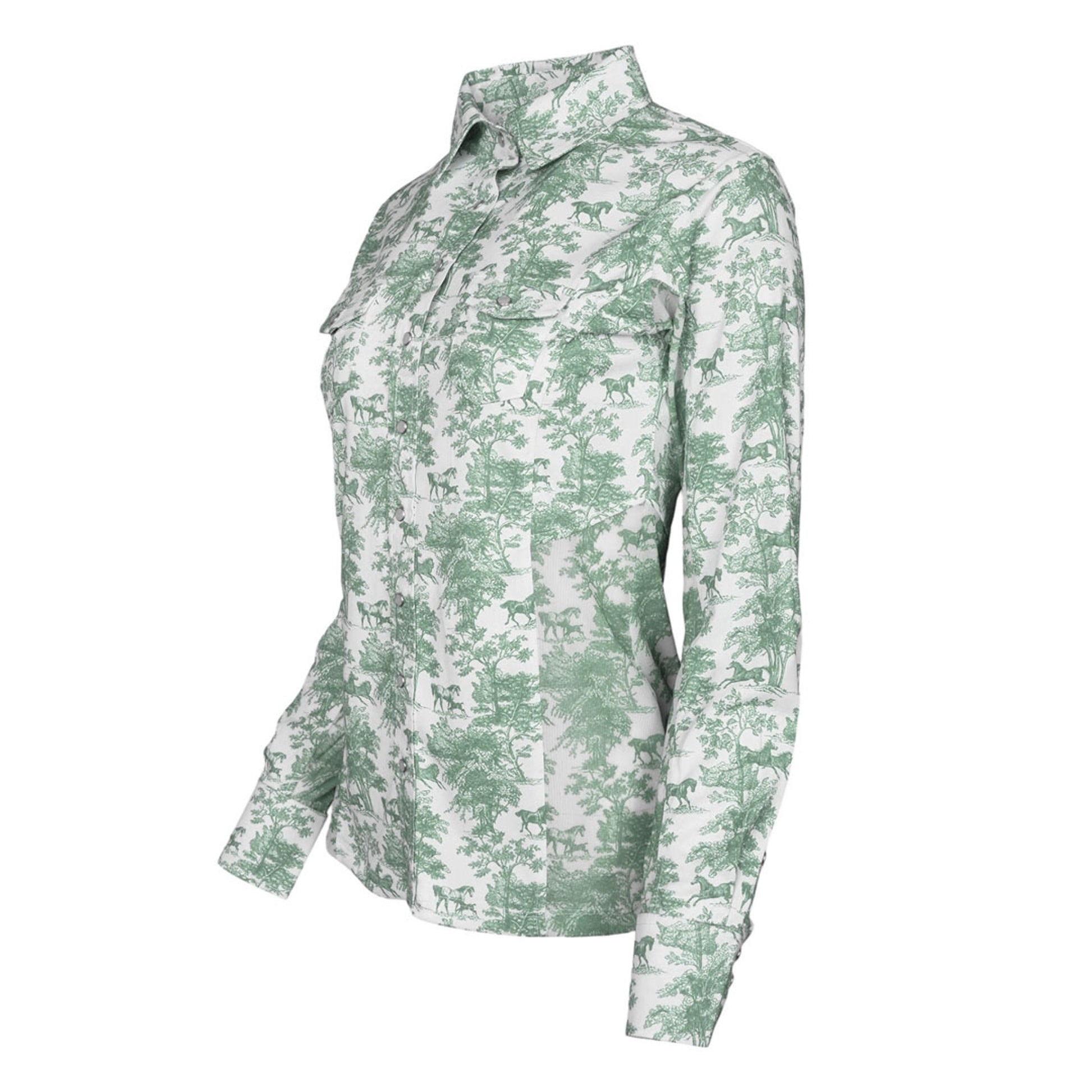 Dapplebay Ladies Equestrian Toile Button Western Shirt