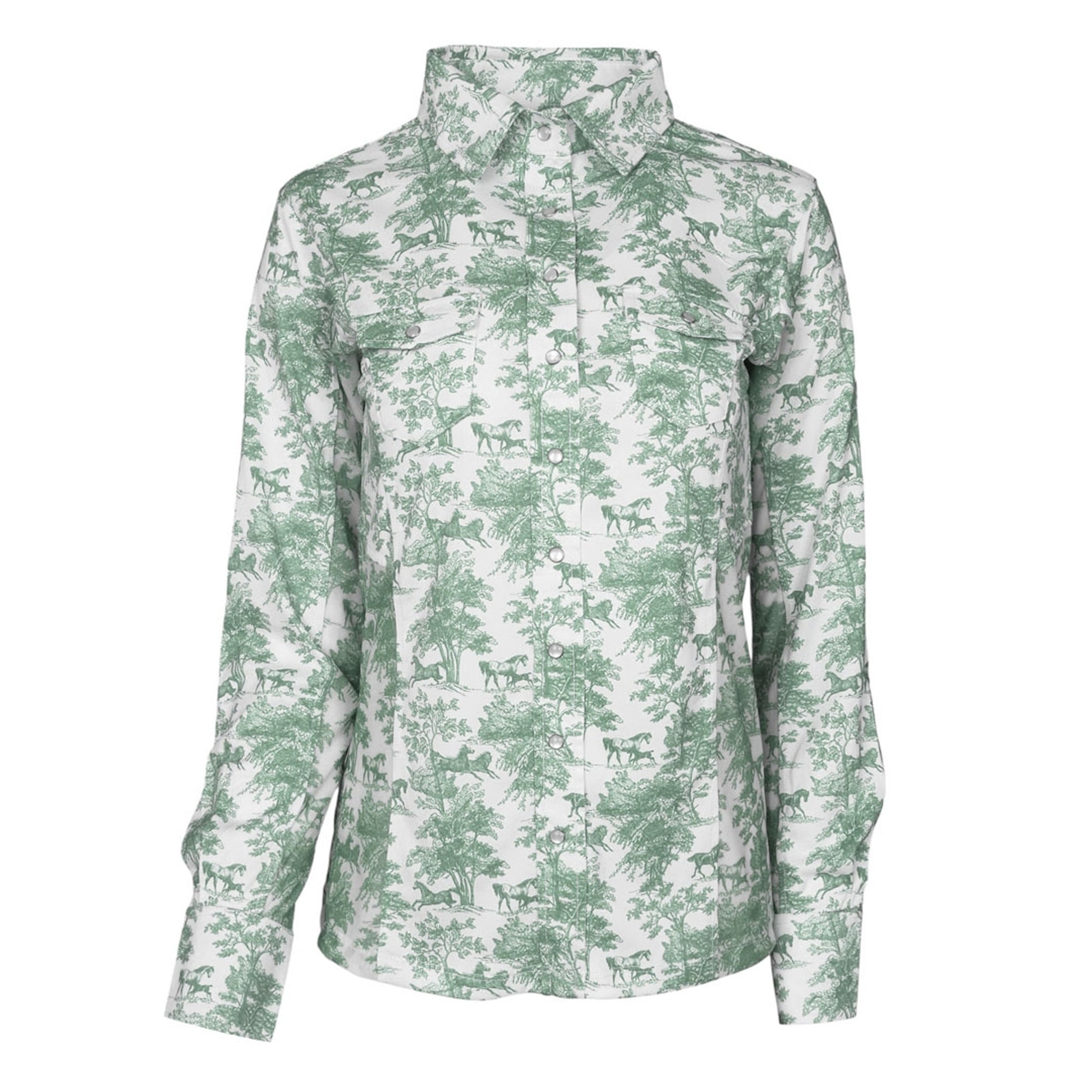 Dapplebay Ladies Equestrian Toile Button Western Shirt