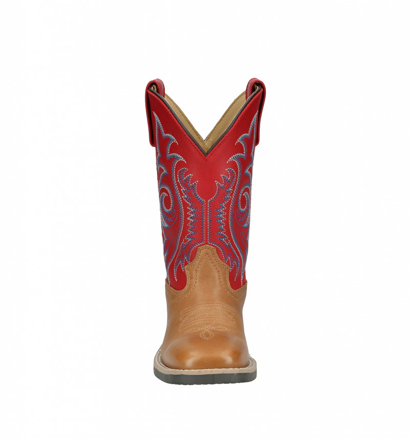 Smoky Mounatin Youth Barrett Square Toe Leather Boots