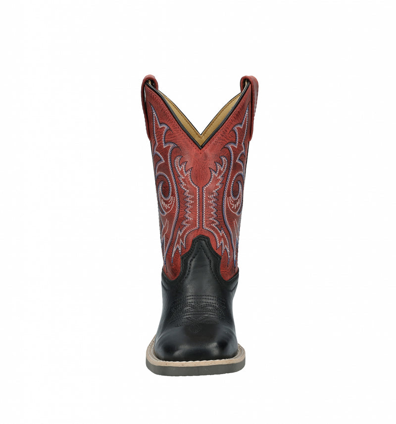 Smoky Mounatin Childs Barrett Square Toe Leather Boots