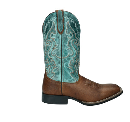 Smoky Mountain Mens Houston Square Toe Leather Boots