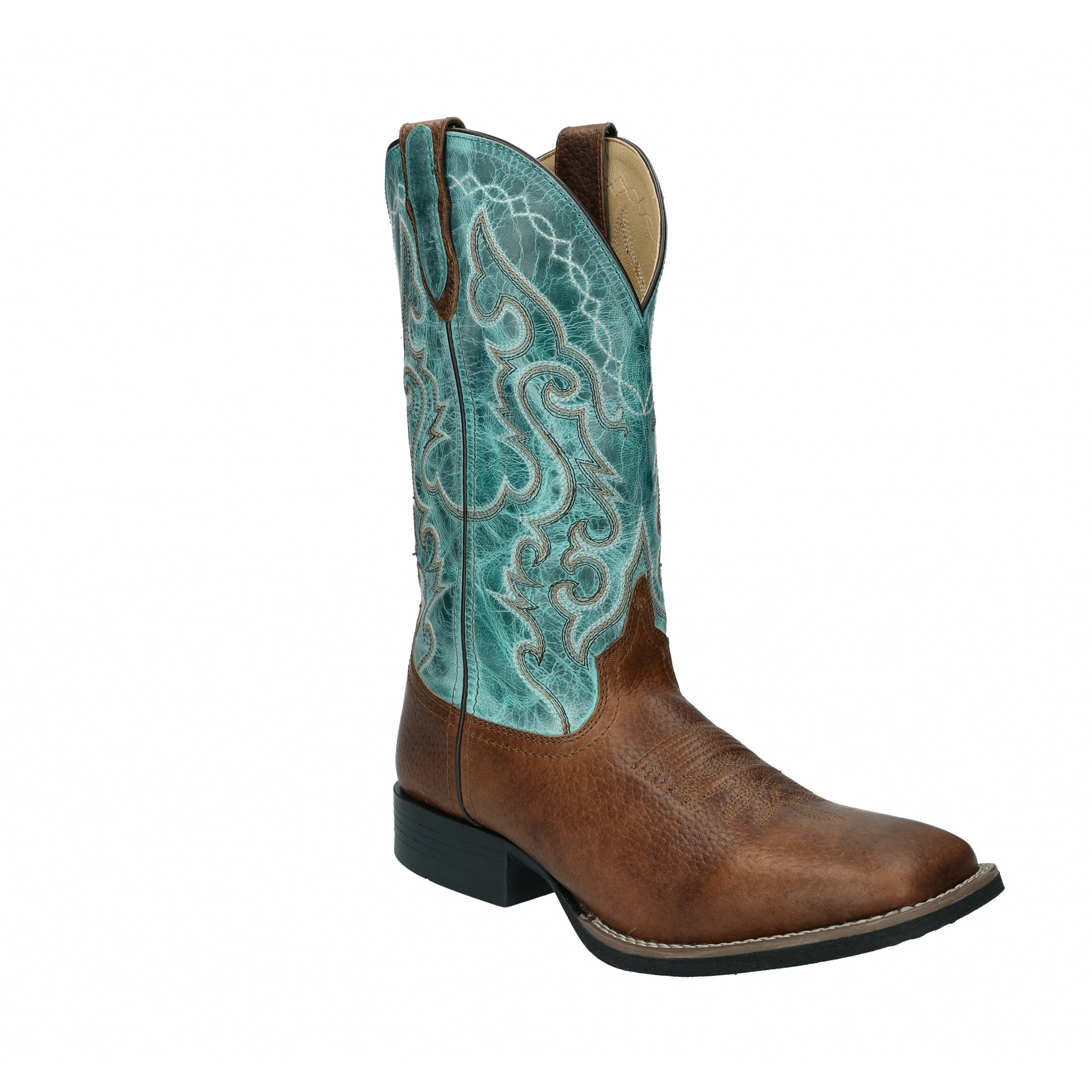 Smoky Mountain Mens Houston Square Toe Leather Boots