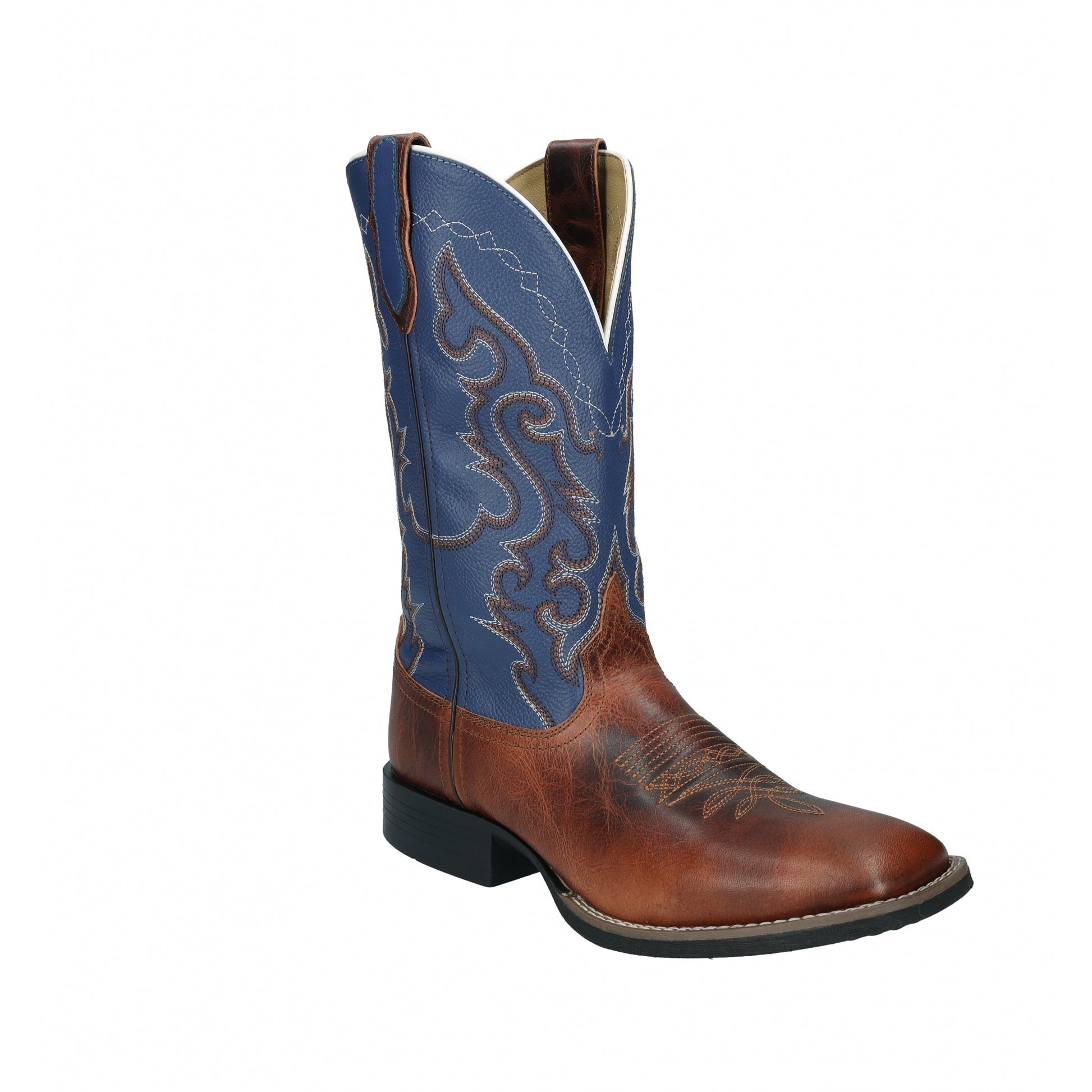 Smoky Mountain Mens Houston Square Toe Leather Boots