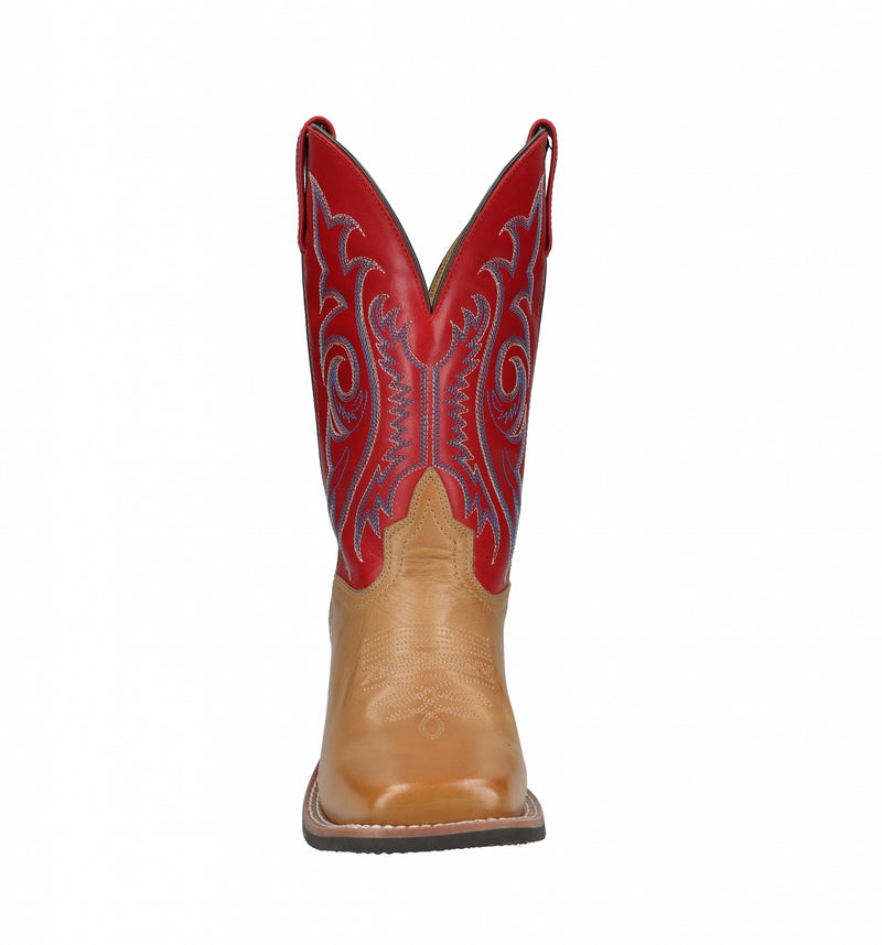 Smoky Mountain Mens Barrett Square Toe Leather Boots