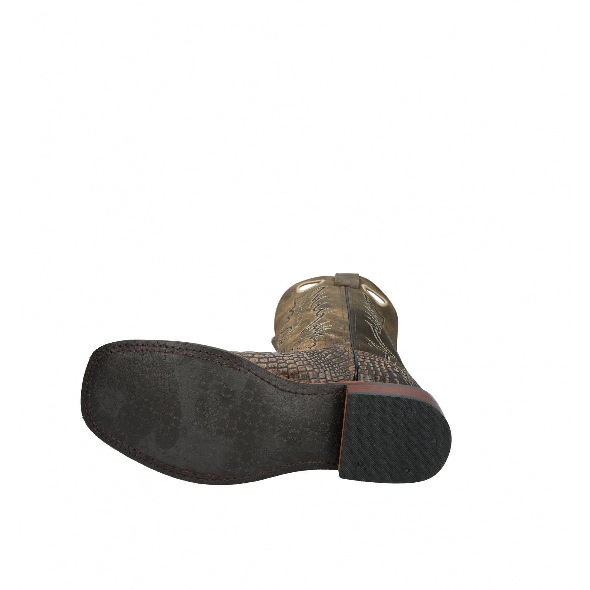 Smoky Mountain Mens Gator Square Toe Leather Boots