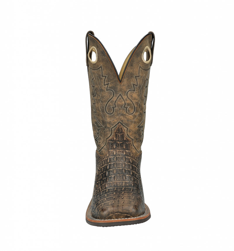 Smoky Mountain Mens Gator Square Toe Leather Boots