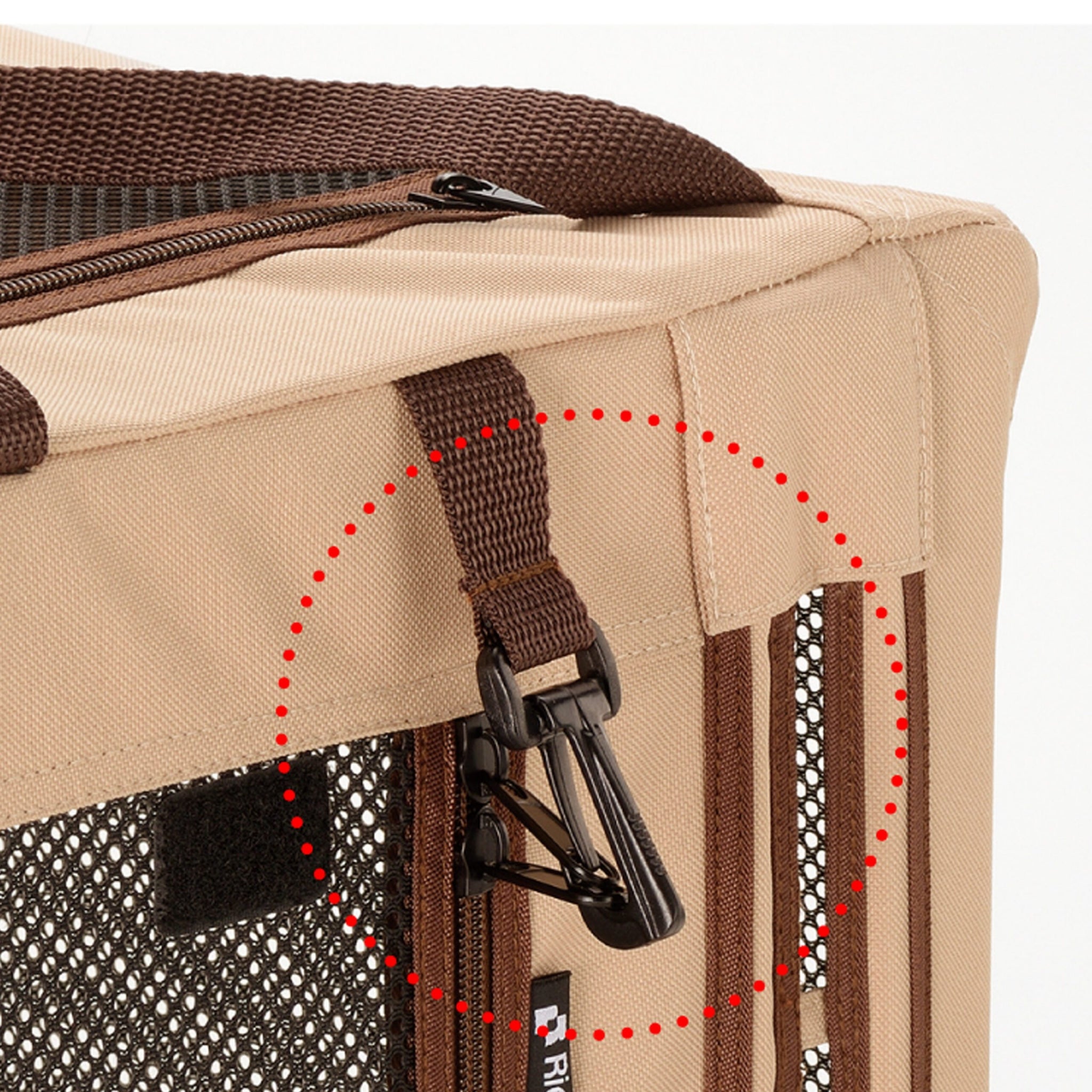 Richell Foldable Travel 3-Way Pet Crate