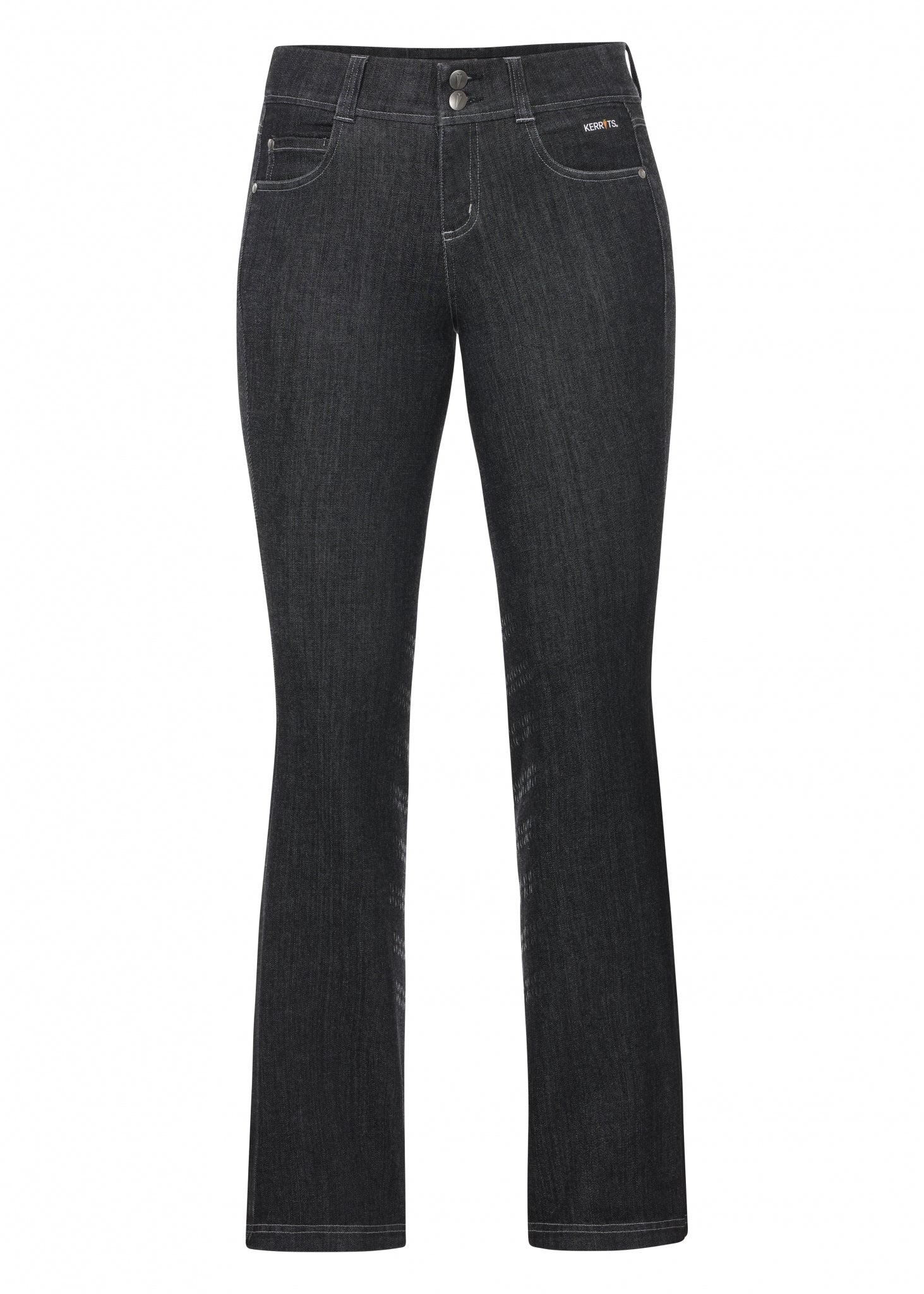 Kerrits Stretch Denim Silicone Knee Patch Bootcut Riding Pants - Tall