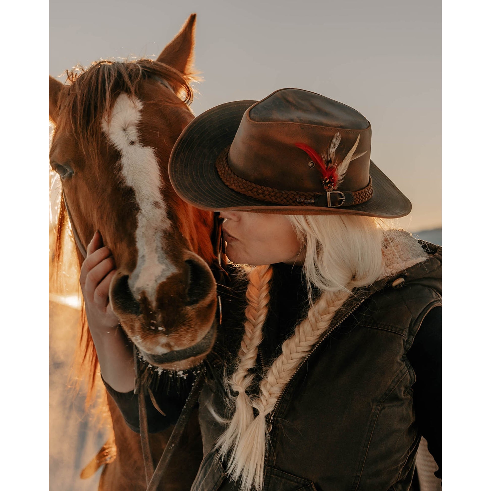Outback Trading Frontier Forge Leather Hat