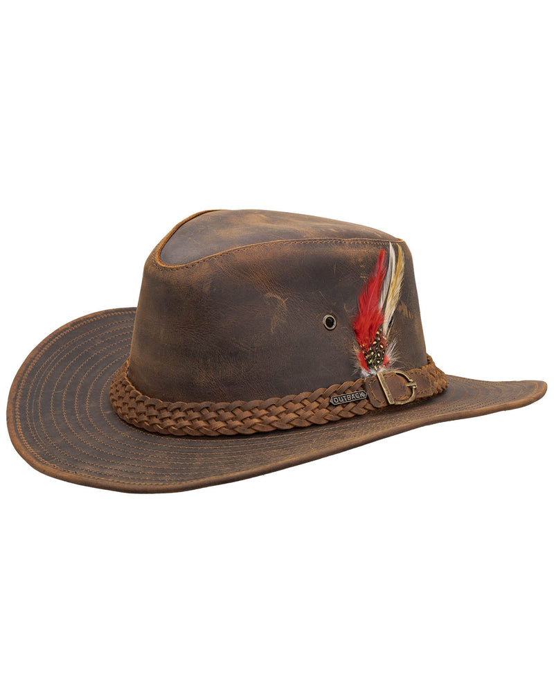 Outback Trading Frontier Forge Leather Hat