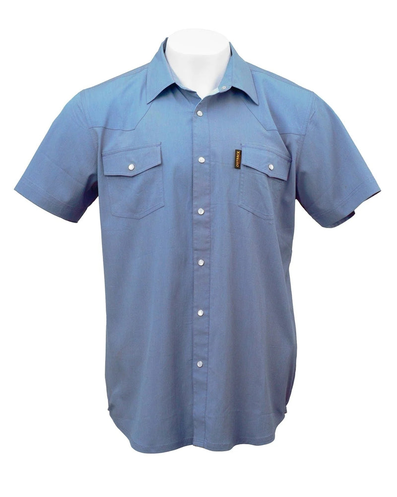 Outback Trading Mens Short Sleeve Moab Western Snap Bamboo Shirt