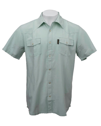 Outback Trading Mens Short Sleeve Moab Western Snap Bamboo Shirt