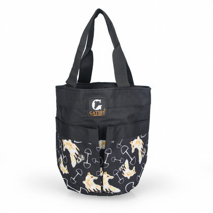 Gatsby Print Nylon Stable Tote with Mesh Bottom