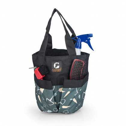 Gatsby Print Nylon Stable Tote with Mesh Bottom