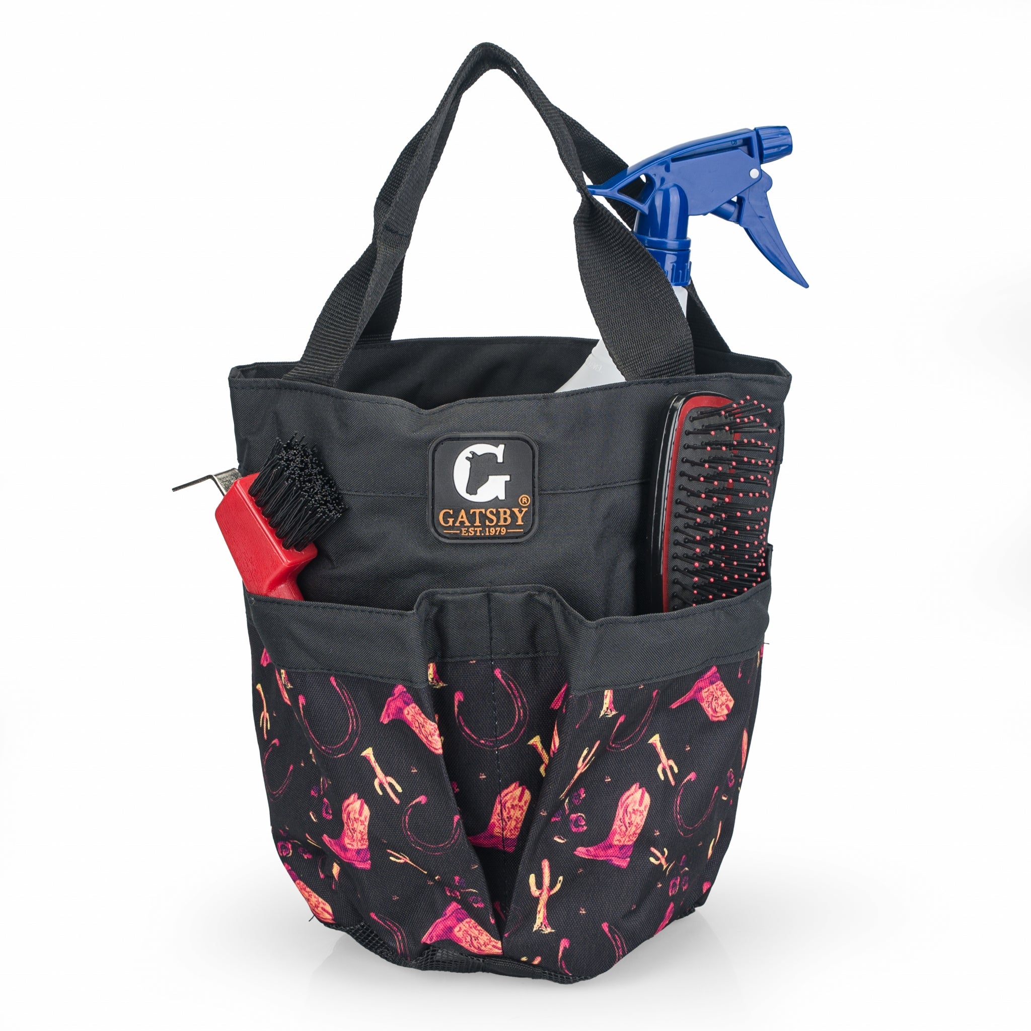 Gatsby Print Nylon Stable Tote with Mesh Bottom