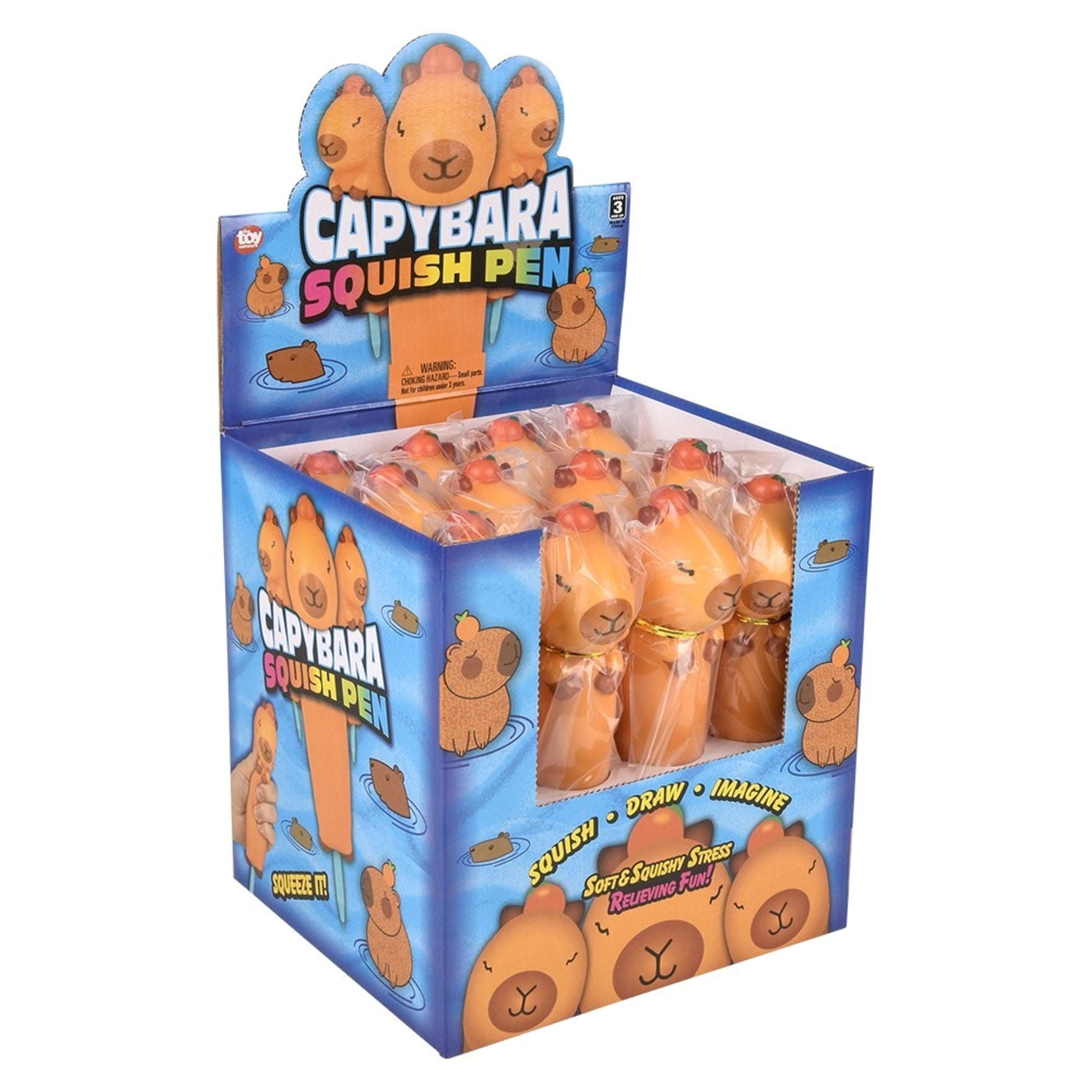 Squish Capybara Fidget Toy Pen