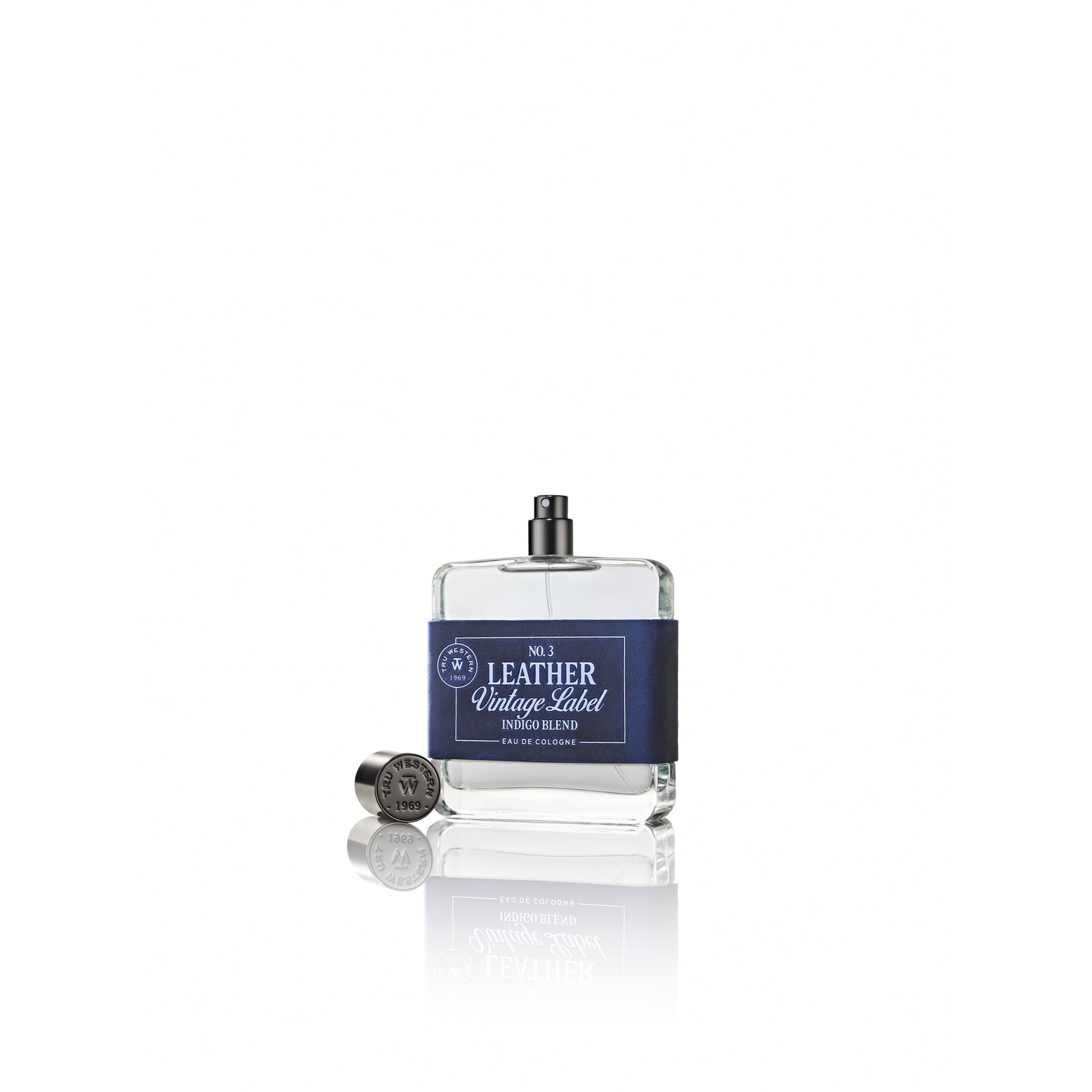 No. 3 Leather Vintage Label Indigo Blend