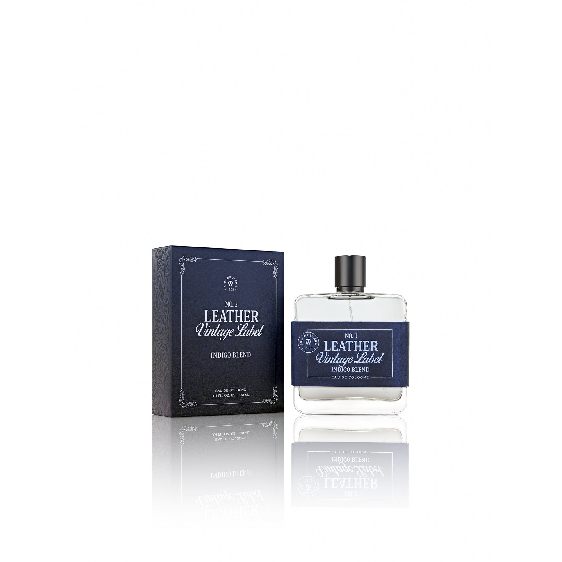 No. 3 Leather Vintage Label Indigo Blend