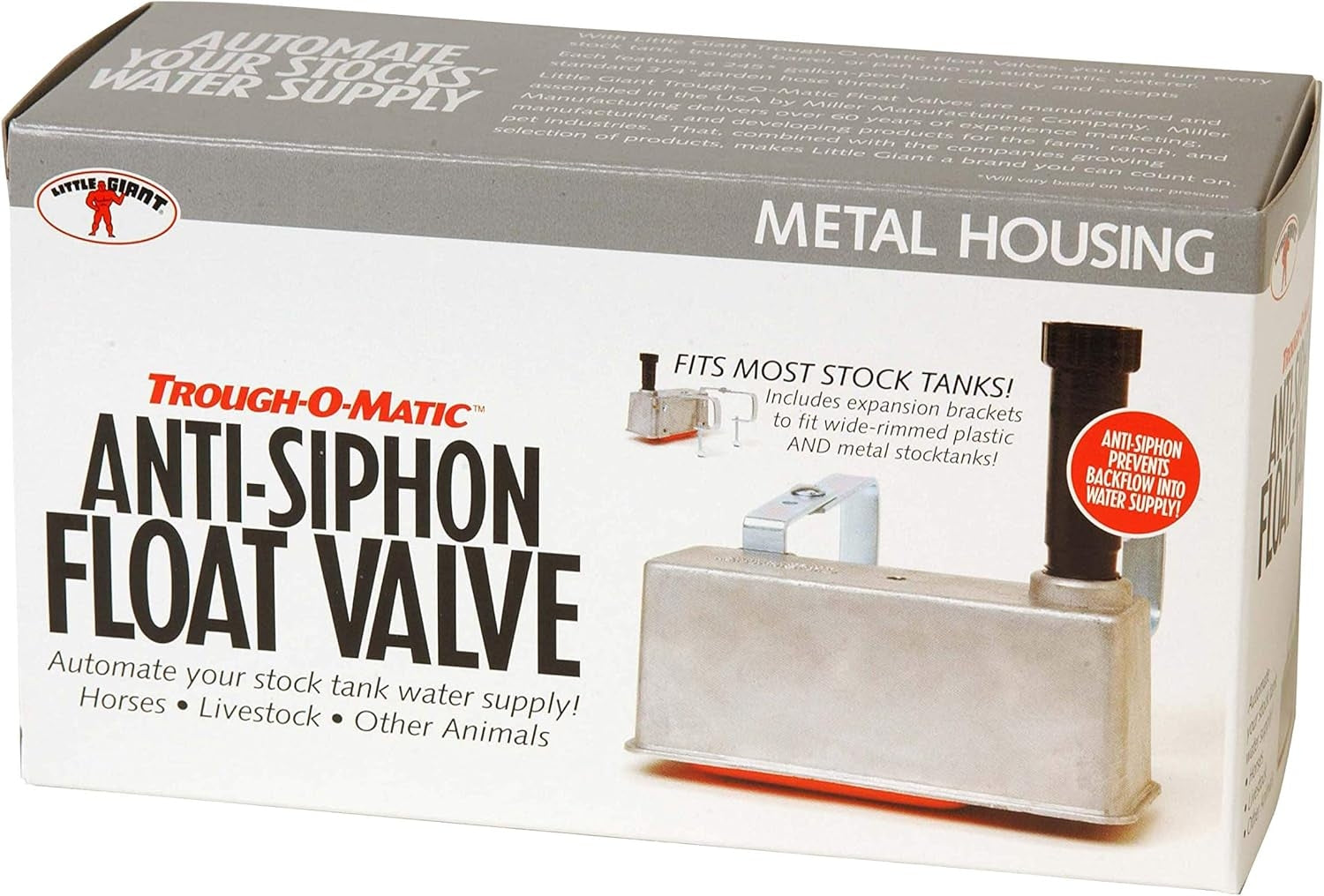 Little Giant Trough-O-Matic Anti-Siphon with Aluminum Housing