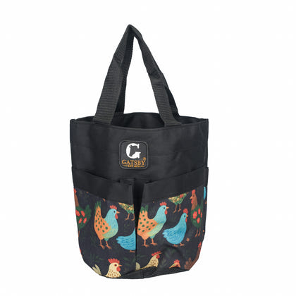 Gatsby Print Nylon Stable Tote with Mesh Bottom