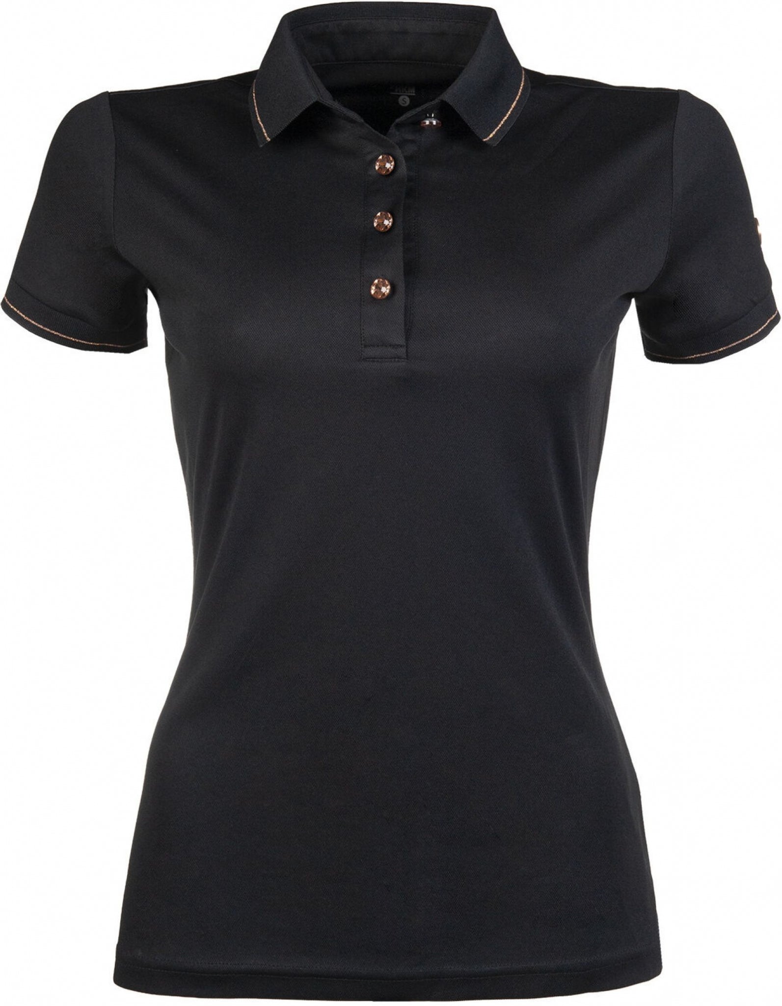 HKM Ladies Rosegold Glamour Polo Shirt