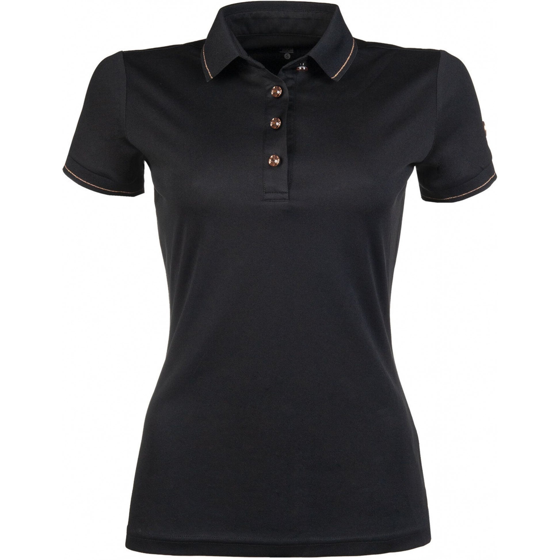 HKM Ladies Rosegold Glamour Polo Shirt