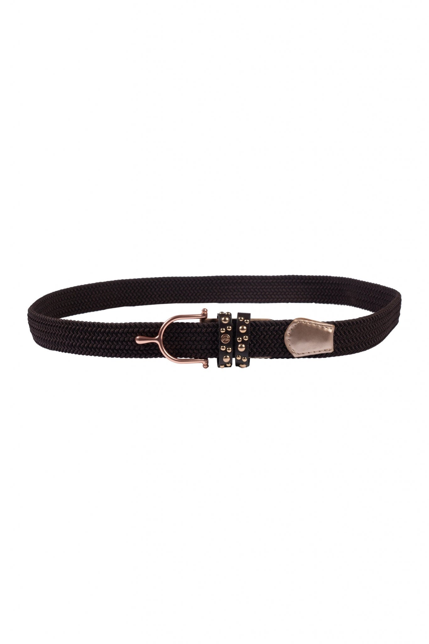 HKM Ladies Rosegold Glamour Elastic Belt