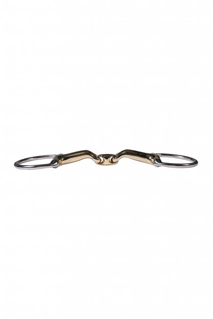 HKM 14mm Eggbutt Snaffle + Lozenge -High Curve