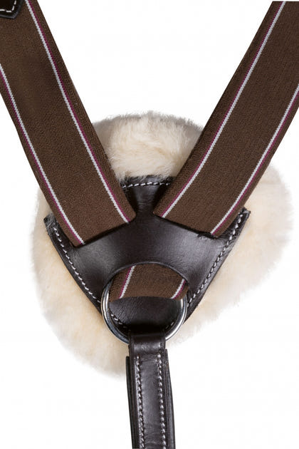 HKM Breastplate/Martingale With Lambswool