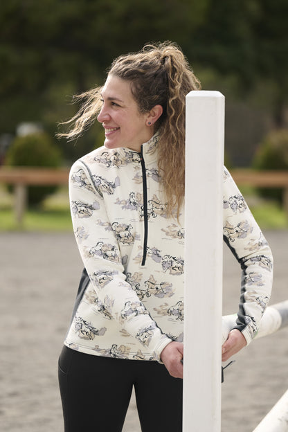 Kerrits Soft Haven Plush Fleece Half Zip Top