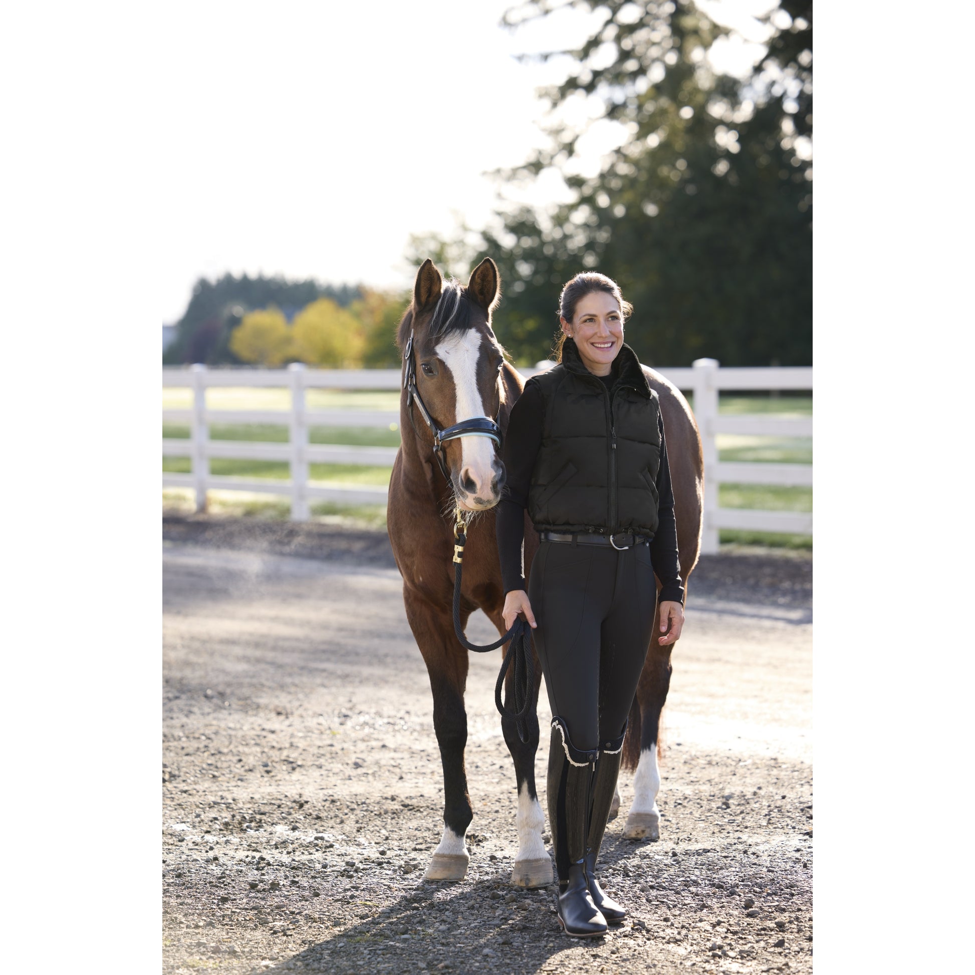 Kerrits Skyline Houndstooth Reversible Vest